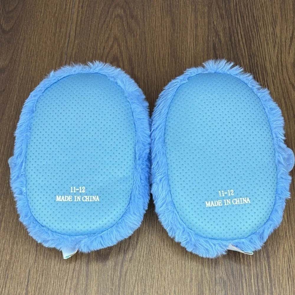 🔥🔥🔥Squishmallows Fuzzy Blue Slippers Size: 11-12 Toddler Unisex🔥🔥🔥